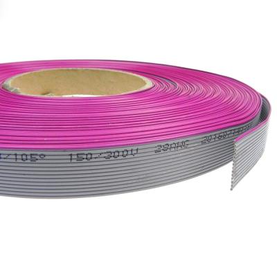 China UL2651 14pin Flat Cable 28AWG 7/0.127TS PVC Insulation 1.27 mm awm 2651 28 pin IDC Flat Cable A.W.G. 14 105 for sale