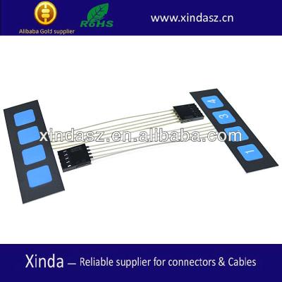 China Custom Calculator Matrix Membrane Keypad Membrane Switch Embossed Panel for sale