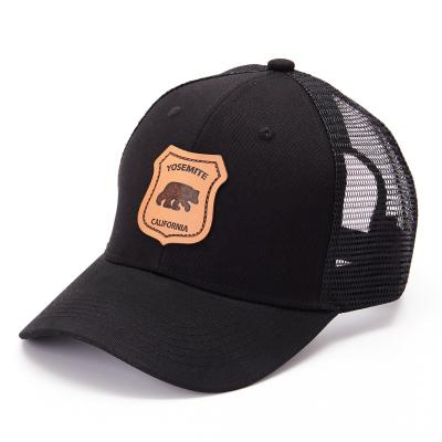 China Manufacturer JOINT High Quality Mesh Curved Brim 6 Panel Fitted Hats Gorras Custom Patches Trucker Sports Hats for sale