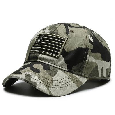 China COMMON New Arrival Logo Custom Vintage Camouflage Sport Handsome Fitted Unisex Outdoor Hat for sale