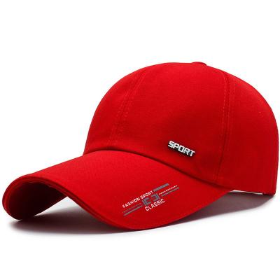 China Custom Wholesale COMMON Cotton Panel Print 6 Letter Logo Sports Baseball Cap Women Men's Baseball Cap for sale