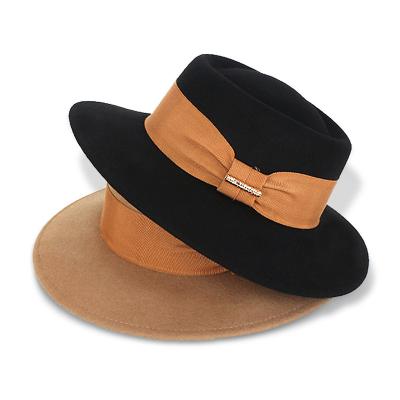 China Vintage High Quality Mens Fashion Hat Jazz Cowboy Character Wool Womens Wide Brim Felted Hat Hats for sale