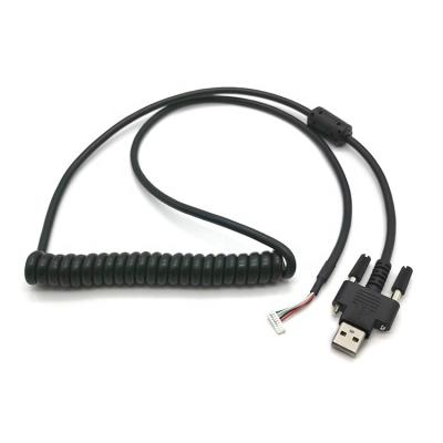 China Intemal Connection in Computer Computers USB2.0 One Male to Launch 1.25mm USB 8PIN Panel Mount Spring Expandable Cord for sale