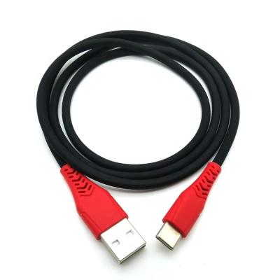 China 2020 Newest Design Newest Design Soft Silicone Jacket Flexible Silicone Type C Data Charging USB Cable for sale