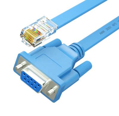 China Networking 6FT 1.8M RS232 DB9 Female To Serial Console RJ45 Cable for sale