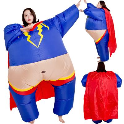 China INSTOCK Inflatable Hero Birthday Party Game Cosplay Costume Adult Halloween Polyester Men's Cosplay Costume for sale