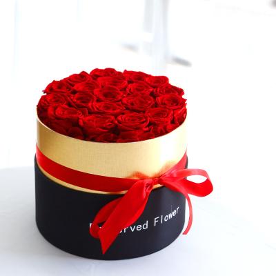 China Valentine's Day Rose Gifts For Her Birthday Gifts Preserved Forever Fresh Cut Handmade Roses Eternal Roses In A Box That Last A Year Gift for sale