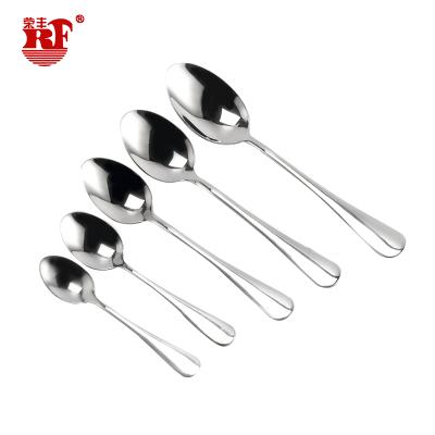 China European Style 304 Stainless Steel Fruit Disposable RF Spoon Table Scraping Spoon for sale