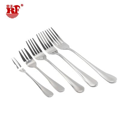 China Disposable RF Food Grade 304 Stainless Steel Cocktail Forks Dessert Fork From Small To Large for sale