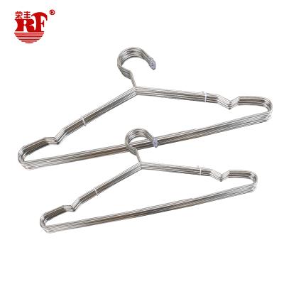 China 10Pcs Eco-friendly Durable Stainless Steel RF Coat Hanger Set For Home for sale