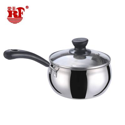 China Double Wall Sustainable Stainless Steel Milk Boiling Pot For Home Cook for sale