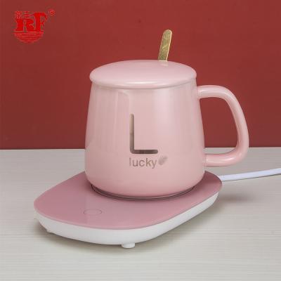 China Creative Amazon Hot Sale Alphabet Mug Thermostat Office Tea/Coffee/Milk Mug Disposable 55 Degree Cup Warmer for Office and Home for sale