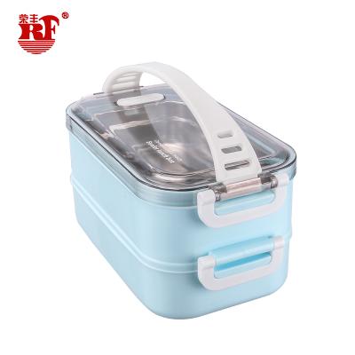 China China Sustainable Flatware Set Potlock Stainless Steel Integrated Food Packaging Heated Leakproof Lunch Box for sale