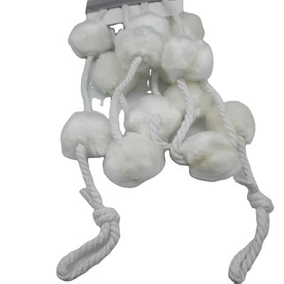 China Faux-fur & ps & Pearl Garland Felt Pompom PET 45mm Rope for sale