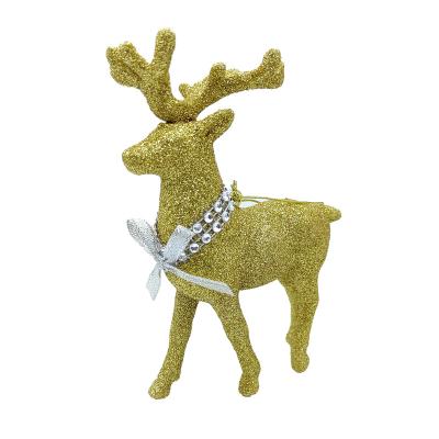 China Plastic Christmas Ornaments Deer Christmas Pendants Decoration Plastic Hanging Ornament MINI Craft for sale