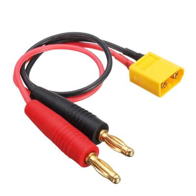 China Power 4mm Banana Bullet Wire Plug Battery Charging Cable With Male XT60 Connector for sale