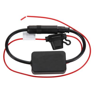 China Hot Selling AM/FM Car Radio Aerial Amplifier Antenna Adapter AM FM Booster Amplifier for sale