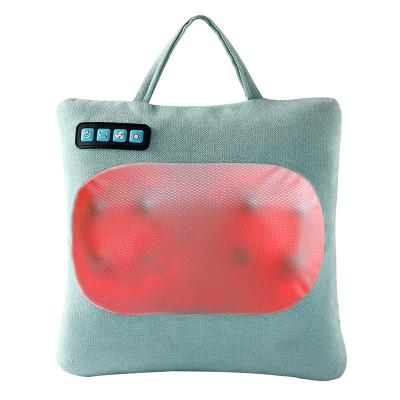 China Home Car Dual Use Hot Selling Body Head Full Kneading Back Massager Shiatsu Neck Massager Pillow Cushion for sale