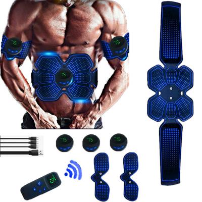 China 6 Body Pads EMS Electric Muscle Stimulator Portable Body Massager Waist Enhances EMS Smart Muscle Stimulator Abdominal for sale