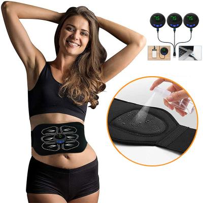 China Body Waist Slimming Toning Electro Belt Abdominal Muscle Stimulator Abdominal Muscle Physiotherapy Muscle Stimulator EMS for sale