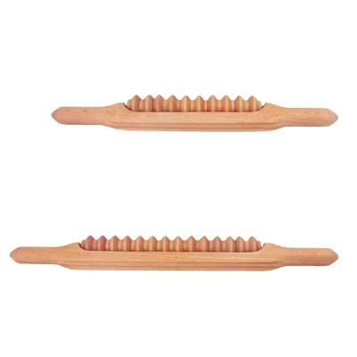 China 2022 Comfortable Hot Selling Wooden Roller Body Therapy Massage Tool Wooden Hand Held Anti Cellulite for sale