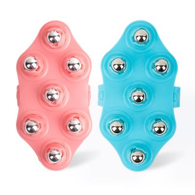 China Fashionable Steel Roller Balls Anti Cellulite Massager Fit 7 Multi-speed Magnetic Hand Massage Roller for sale