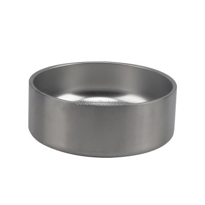 China Wholesale 42oz Stainless Steel Dog Bowl Sustainable Driver Portable No Slip Dog Bowl 64oz Double Wall Bottom Vacuum Custom Pet Bowl for sale