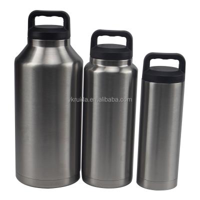 China 18oz 36oz 64oz Stainless Steel Sports Water Bottle Double Wall PORTABLE Outdoor Insulated Vacuum Flask for sale