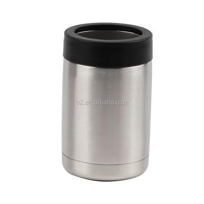 China Disposable 12oz Beer Cooler Box Stand Sleeve Double Wall Stainless Steel Vacuum Insulated Tumbler Drink Cola Bottle for sale