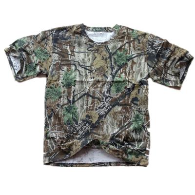 China 20220 summer floral T-shirt short QUICK DRY for camoflag concealment shooting short shirt for hunting uses T-shirt for sale