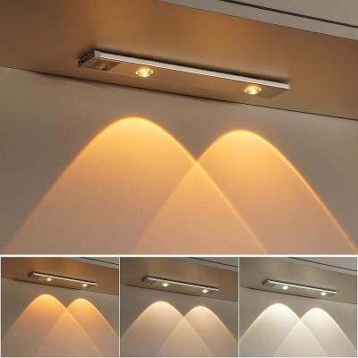 China Modern 3 Color Under Cabinet Lights Motion Sensor - LUXJET 11.8 inch Rechargeable LED for sale