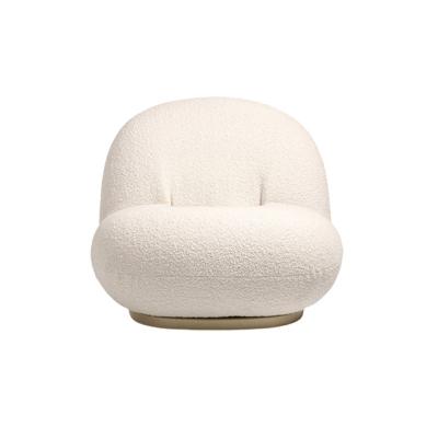 China New Design Cute Nordic Modern Bedroom Fabric White Fluffy Living Room Leisure Chair for sale