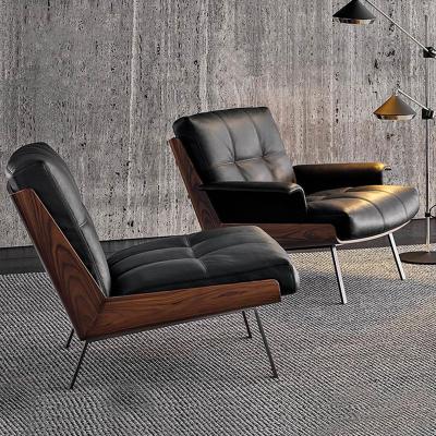 China The Other Chaise Furniture Armchair Lounge Armchair upholstered in high quality modern leather for living room for sale