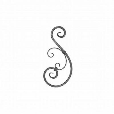 China Traditional High Quality Wrought Iron Scroll Ornamental Decoration for sale