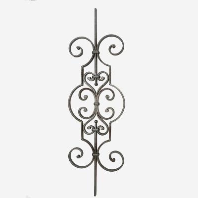 China Traditional ornamental cast iron fence parts wrought used forged iron pickets for sale