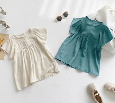 China Cotton Girls Princess Casual Anti-Static Dress Summer Soft Simple Children's Dresses for sale