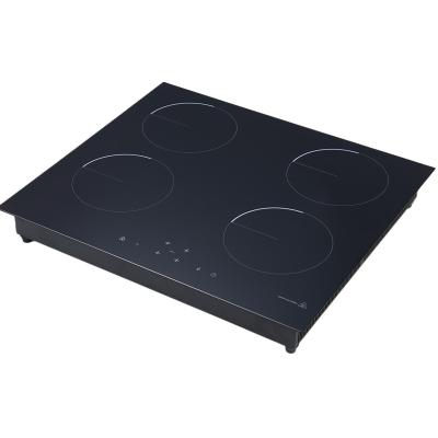 China Hotel Kitchen Used Electric 7000W Built In Black Induction Cooker Cooktop 4 Burners for sale