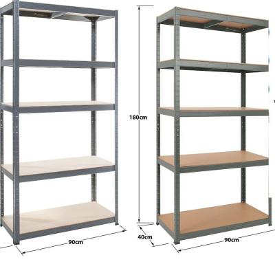 China Storage Shelving Z BEAM Heavy Duty Metal Garage Height Wide Storage 5 Tier Adjustable Shelving Unit Utility Rack Shelves Organization for sale