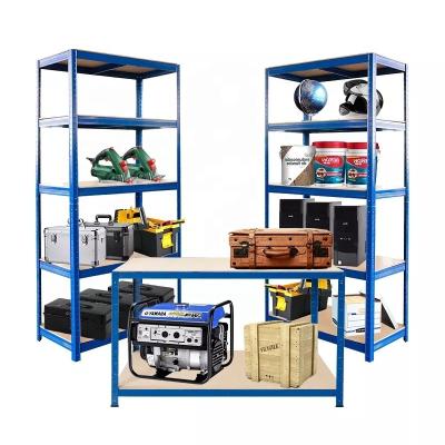 China Storage Shelving Heavy Duty Racking Shelves For Storage 5 Tier 400LB Per Shelf Workshop Shed Garage Shelving Units for sale