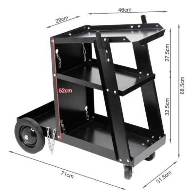 China Cart Welding Cart MigTig Welder and Plasma Cutter Welder Machine with Convenient Handle Univers MIG Tig Welding Cart Table with 3-Tiers and Swivel Casters for sale