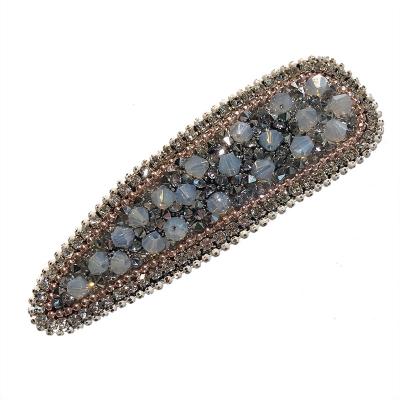 China Fashion Design Original Girl's Minimalist Baroque Rhinestone Sparkle Jewelry Strokes Hairpin for sale