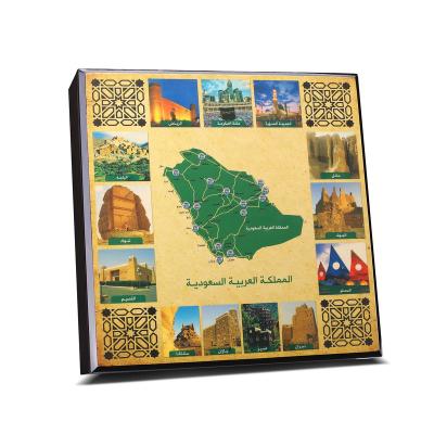 China Handmade Luxury Wood Box Arabic date box handmade Ramadan wooden gift box for sale