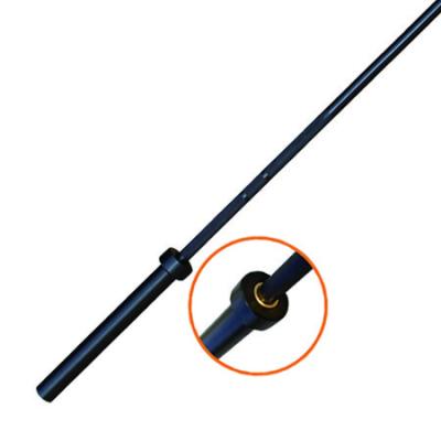 China Fitness Zinc Weightlifting Barbell Training High Quality Black Bar With Bearing for sale