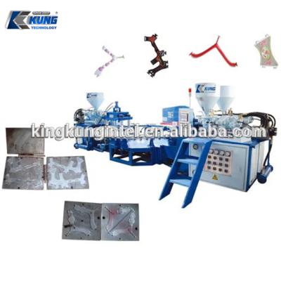 China Shoe Industry Equipment Three Color PVC Injection Shoe Making Machine , PVC Strap Making Machine Making Machine en venta