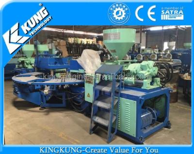 China Used Color 8 Three Station PVC Strap Injection Molding Machine 3 en venta