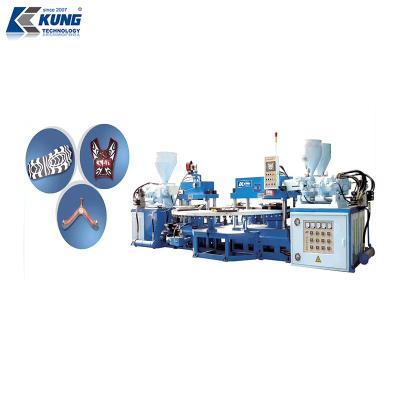 Cina Factory Five Color PVC Injection PVC Slipper Strap And Uppers Making Machine in vendita