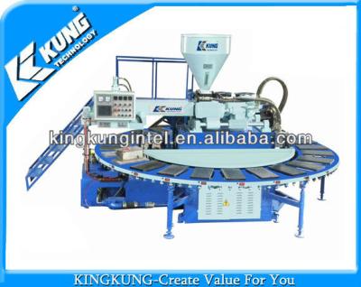 중국 PVC Horizontal Sole Molding Machine Wachine With Air System Blowing Shoe Making Machine 판매용