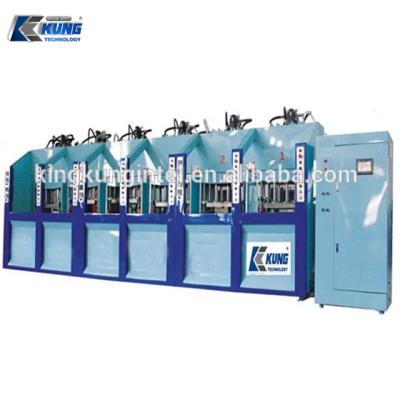 China Shoe Industry Equipment 6 Stations Single Color EVA Injection Molding Machine for sale