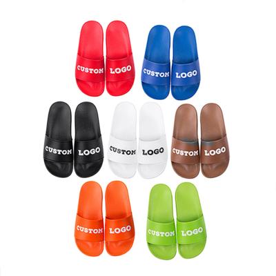 China Fashion Trend Private Label Mens Ladies Unisex Eva PVC Slip On Slides Slippers Sandals For Women Custom Logo for sale