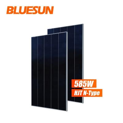 China Bluesun Solar Panel Power 585w/600w Solar Roof Scent High Efficiency Solar Panels For Complete Solar System 210mmx210mm for sale